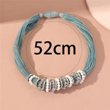 Boho Chunky Collar Choker Necklace Freshwater Pearl Thick Chain