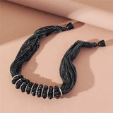 Boho Chunky Collar Choker Necklace Freshwater Pearl Thick Chain