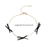 Pearl Bead Choker Necklace Sweet Statement Jewelry Drop