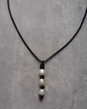 Bohemia Pearl Leather Choker Necklace Vintage