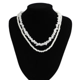 Punk Stone Beaded Necklace for Men