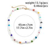 Y2K Colorful Acrylic Flower Choker Necklace