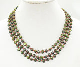 Crystal & Baroque Pearl 3-Layer Wedding Necklace
