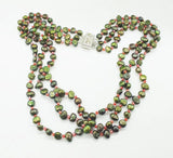 Crystal & Baroque Pearl 3-Layer Wedding Necklace