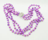 Crystal & Baroque Pearl 3-Layer Wedding Necklace