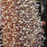 3-Layer Natural Freshwater Pearl Necklace for Women - Different Colors