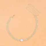 Pearl Necklace Natural Crystal Collar Chains Short Choker Necklace