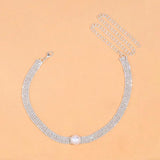 Pearl Necklace Natural Crystal Collar Chains Short Choker Necklace