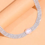 Pearl Necklace Natural Crystal Collar Chains Short Choker Necklace