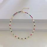 Natural Shell Star Beaded Necklace Women Ins Fahsoin Choker Pearl Necklace