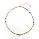 Natural Shell Star Beaded Necklace Women Ins Fahsoin Choker Pearl Necklace