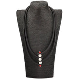 Pearl Necklace Rubber Jewelry Gothic Choker Necklace Party Clothes Match