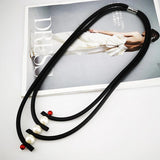 Pearl Necklace Rubber Jewelry Gothic Choker Necklace Party Clothes Match