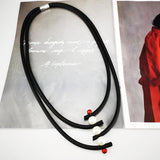 Pearl Necklace Rubber Jewelry Gothic Choker Necklace Party Clothes Match