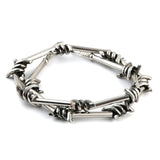 Stainless Steel Barbed Wire Necklace for Men Women