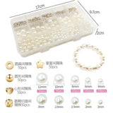 720pcs Love Heart Pearls Acrylic Beads for DIY Jewelry Making