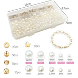 720pcs Love Heart Pearls Acrylic Beads for DIY Jewelry Making