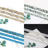 Gem Multicolor Agate Apatite Faceted Loose Beads for Jewelry Making