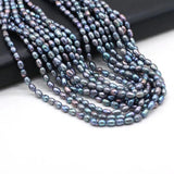 3-4mm Natural Freshwater Pearl Beading Rice Shape Real Pearls DIY Jewelry Making