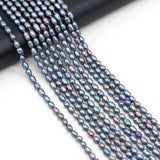 3-4mm Natural Freshwater Pearl Beading Rice Shape Real Pearls DIY Jewelry Making