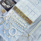 2045Pcs Pearl Plated CCB Beads Kits Heart Bow Beads for Jewelry Making