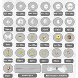 2045Pcs Pearl Plated CCB Beads Kits Heart Bow Beads for Jewelry Making