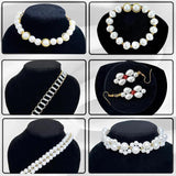 2045Pcs Pearl Plated CCB Beads Kits Heart Bow Beads for Jewelry Making