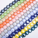 15mm Smooth Ceramics Spacer Beads for Jewelry Making DIY