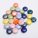 15mm Smooth Ceramics Spacer Beads for Jewelry Making DIY