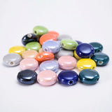 15mm Smooth Ceramics Spacer Beads for Jewelry Making DIY