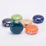 15mm Smooth Ceramics Spacer Beads for Jewelry Making DIY
