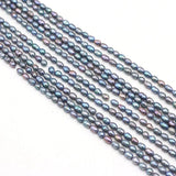 Natural Freshwater Rice Pearl Bead 3-4mm Loose Beaded DIY Jewelry Accessory