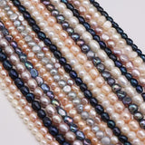 Freshwater Pink Pearl Beads 5-10mm DIY Jewelry Making 36CM