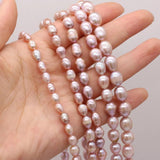 Freshwater Pink Pearl Beads 5-10mm DIY Jewelry Making 36CM