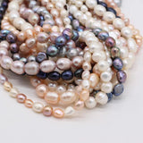 Freshwater Pink Pearl Beads 5-10mm DIY Jewelry Making 36CM