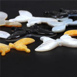 Shell Butterfly Carved Charms Mother of Pearl Oyster Beads for Diy Necklace