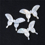 Shell Butterfly Carved Charms Mother of Pearl Oyster Beads for Diy Necklace