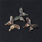 Shell Butterfly Carved Charms Mother of Pearl Oyster Beads for Diy Necklace