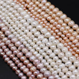 Pink Purple Round Pearl Beads 5/6/7/8/9/10mm