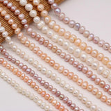 Pink Purple Round Pearl Beads 5/6/7/8/9/10mm