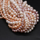 Pink Purple Round Pearl Beads 5/6/7/8/9/10mm