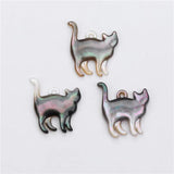 15x16mm Shell Cat Pendant for Jewelry Making DIY