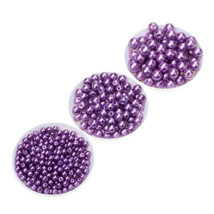 Glass Pearls Purple Lilac Beads DIY Jewelry Making