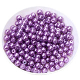 Glass Pearls Purple Lilac Beads DIY Jewelry Making