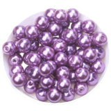 Glass Pearls Purple Lilac Beads DIY Jewelry Making