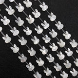 3pcs Rabbit Mother of Pearl Shell Beads DIY Jewelry Necklace Bracelet