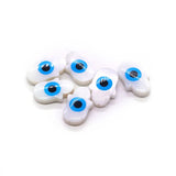 Fatima Hamsa Hand Evil Eye Spacer Beads Natural Mother of Pearl Shell