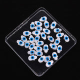 Fatima Hamsa Hand Evil Eye Spacer Beads Natural Mother of Pearl Shell