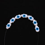 Fatima Hamsa Hand Evil Eye Spacer Beads Natural Mother of Pearl Shell