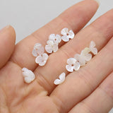 10Pcs Clover Mother of Pearl Shell Beads for Jewelry Making DIY Necklace